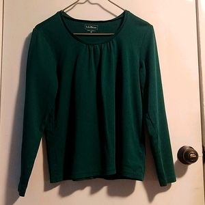 Vintage LL Bean Top, Teal Medium